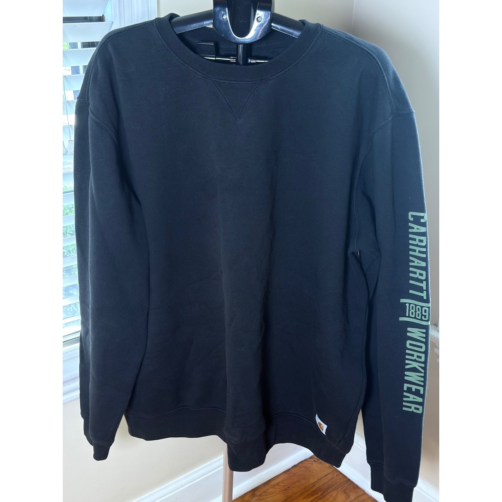 Carhartt Workwear 1889 Graphic Sleeve Sweatshirt Black 2XL Tall Original Fit